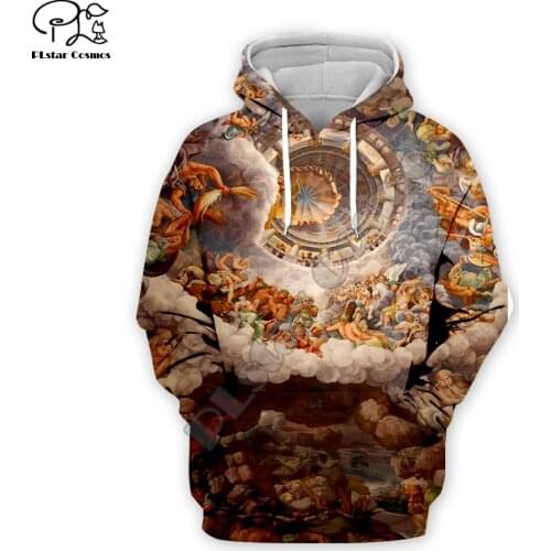 PLstar Cosmos Montage Christian Catholic God Jesus Retro Pullover NewFashion Tracksuit 3DPrint Men/Women Casual Funny Hoodies 17