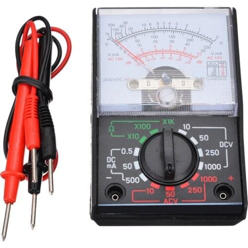 Portable Pocket Electrical Analogue Multimeter Suitable for Home Car Boat Car AC DC Voltage OHM Electrical Circuit Tester