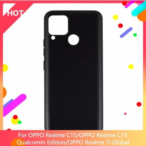 Realme C15 Case Soft Silicone TPU Back Cover For OPPO Realme C15 Qualcomm Edition Realme 7i Global Phone Case Slim shockproof