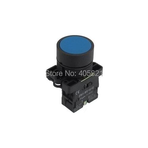 22mm Blue Momentary Push Button Switch 1 NO N/O 600V 10A XB2-EA61 Spring Return