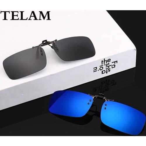 Special polarizing clip for myopic glasses Men Women Polarized Clip On Sunglasses Fishing Night Anti UV Driving