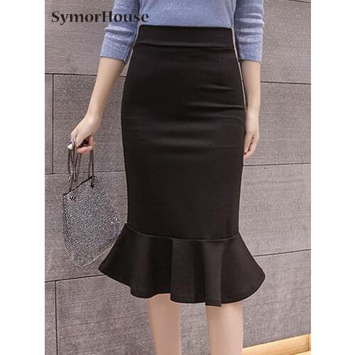 Юбки-карандаши короткие SymorHouse China At AliExpress