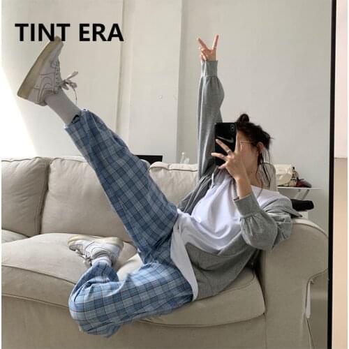TINT ERA Women's Plaid Trousers
