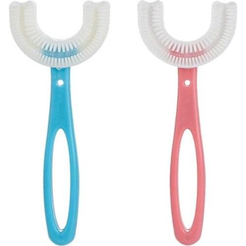 U-Shaped Child Toothbrush Manual Silicone Baby Yoothbrushing Artifact Oral Care