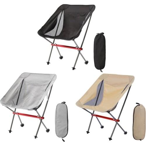 Outdoor Portable Camping Chair Oxford Cloth Folding Camping Seat For Fishing BBQ Picnic Beach Ultralight Camping Equipment