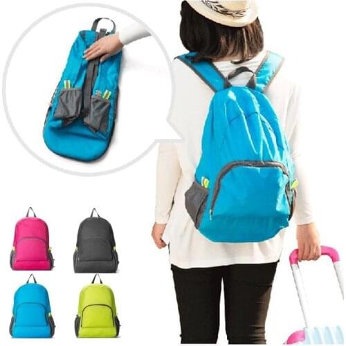 Waterproof Backpack Ultralight Foldable Bag Breathable Shoulder Strap Outdoor Camping Hiking Backpack With Storage Bag