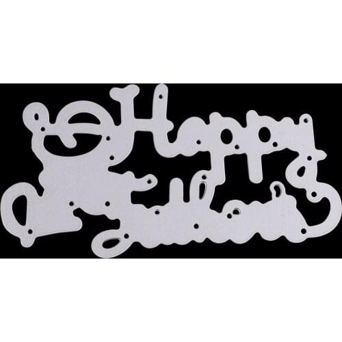 Carbon Steel Metal Cutting Die Stencil DIY Scrapbooking Card Album Embossing - Happy Fathers Day