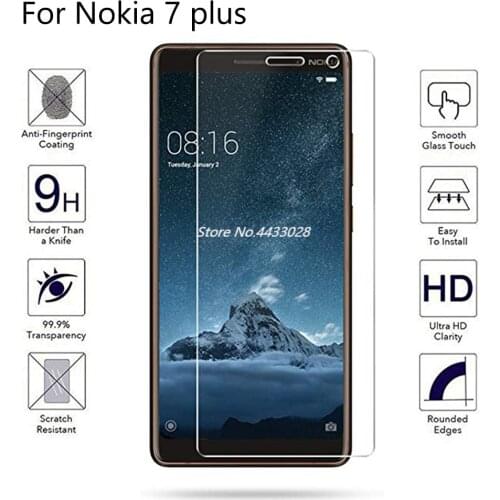 Tempered Phone Glass For Nokia 7 Plus 7plus Full Cover Screen Protector For Nokia7 Plus Full Coverage Protective Film Glass