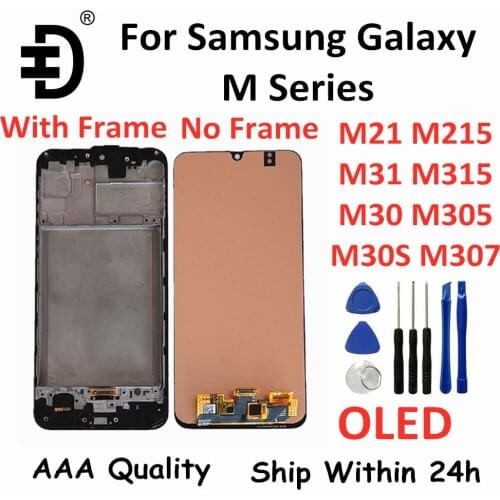 OLED LCD For Samsung Galaxy M21 M31 M30 M30s LCD Screen Display Touch Digitizer Display For Samsung M215 M315 M305 M307 LCD