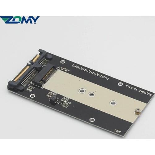 ZOMY 2.5'' Thickness B key M.2 NGFF To SATA 3.0 Laptop Card SSD To 2.5" SATA Converter Adapter for 2242/2260/2280