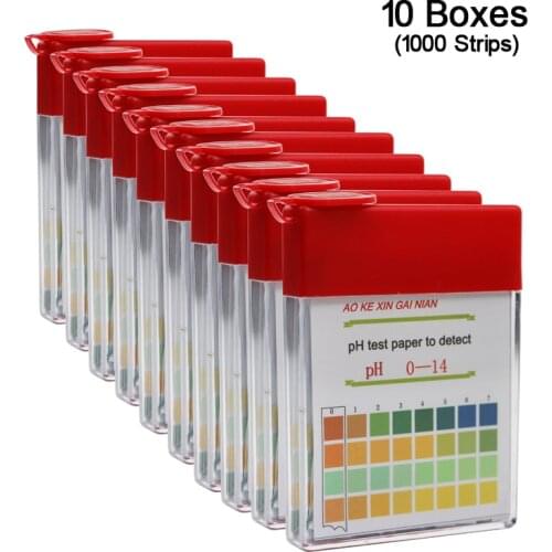 10 Boxes PH0-14 Medical Litmus Test Paper Body PH Test Strips Alkaline Acid Water Saliva Urine Universal Special Indicator Paper