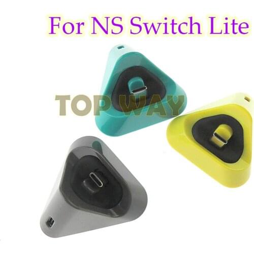 10PCS Portable Carry Charging Dock Station Base With Type-C Port Mini Stable Triangle Charger For Nintendo Switch Lite