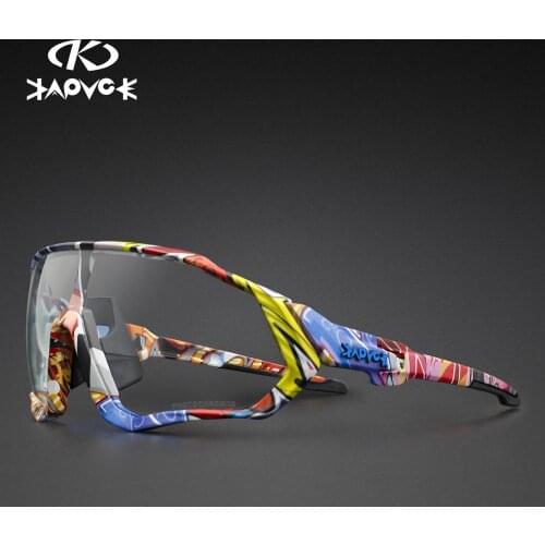 2021 Photochromic Cycling Sunglasses Men Women Sport Road Mtb Mountain Protection Goggle