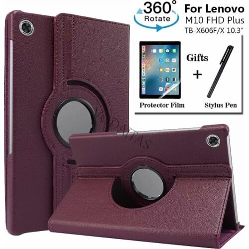 360 Rotating Case for Lenovo Tab M10 Plus 10.3" TB-X606F TB-X606X Cover with Auto Sleep/Wake for Lenovo Tab M10 FHD Plus X606