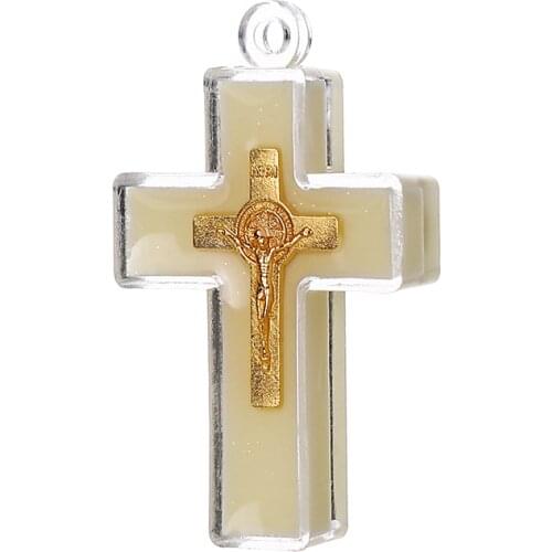 Church Relics Jesus on the Stand Cross Wall Crucifix Antique Home Chapel Decor Cross Tag New Years Accessories 12PCS