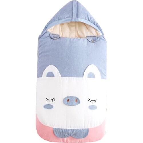 Baby Sleeping Bag Autumn and Winter Thickening Pure Cotton Baby you er tong Four Seasons universal kuan Anti-Quilt Kick Artifact