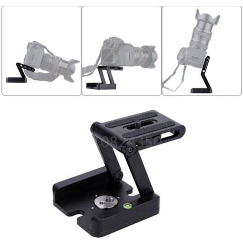 Flexible Camera Bracket Tripod Folding Z Pan Tilt Head Photography Studio Stand