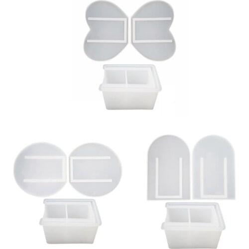 Hot XD-Flower Vase Mold Make-Up Brush Pen Holder Resin Mold Vase Resin Mold Decorative Bottles Mold