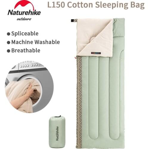 Naturehike Splicing Envelope Sleeping Bag Cotton Quilt Travel Ultra-light Sleeping Bag Camping Accessories for Travel and Hiking