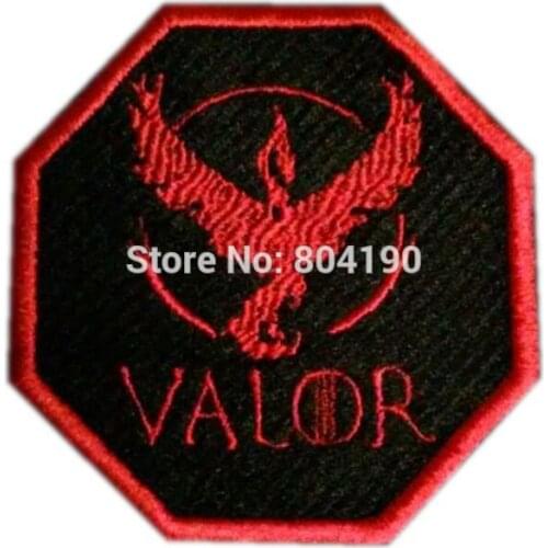 4" Go Team Valor logo Iron On Patch HOT Embroidered Emblem applique Costume Cosplay Team