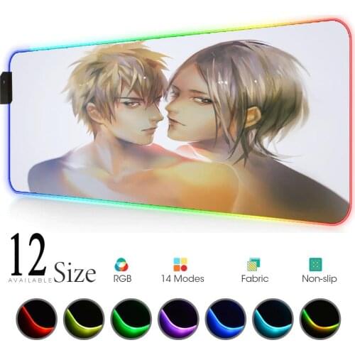 19 Days Mause Pad Rgb Rug Slipmat Led Mousepad Speed Accessory Office Work Deco Gaming Mouse Pad Anime Pc Mat Laptops Pads