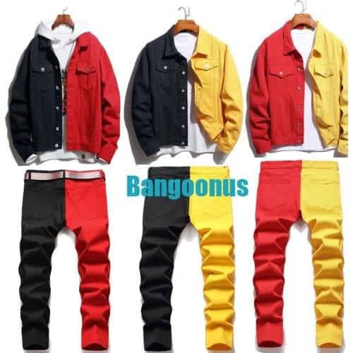 New Mens Male Fashion Casual Rose Flower Bird Embroidery Black Jean Jacket Trendy Denim Coat Top Outerwear 0821