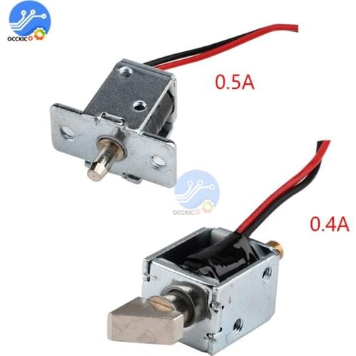 DC 12V 0.4A 0.5A Small Electromagnetic Lock Storage Cabinets Electronic Lock Mini Electric Bolt Lock Drawer File Cabinet Lock