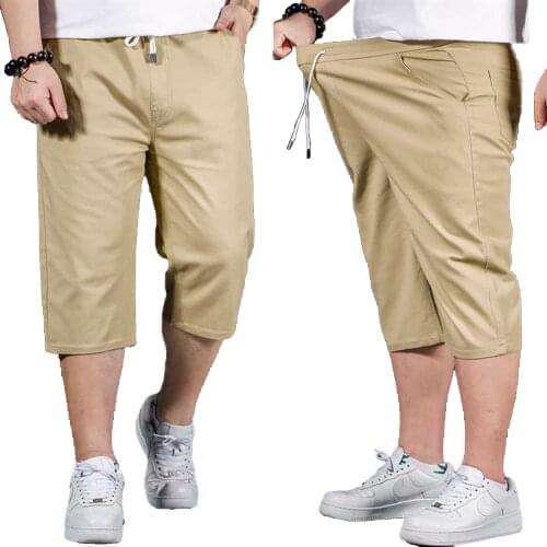 New Fashion Loose Baggy Shorts Men Casual Beachshorts Plus Size XL-8XL Streetwear Straight Shorts Male Clothing