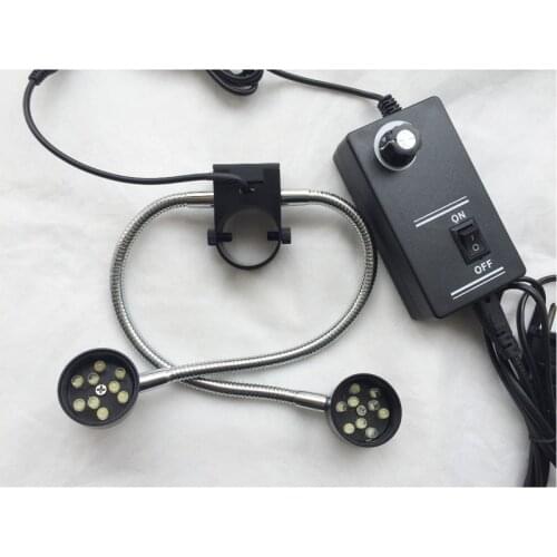 New Full Metal Adjustable LED Light Illuminators w/ Stand for Stereo MICROSCOPE