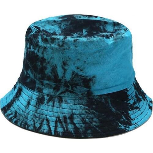Unisex 2021 New Hip hop Bucket Hat Tie-Dye Sun Cotton Bucket Hat Travel Beach Fisherman Hats Chapeau Women 2021