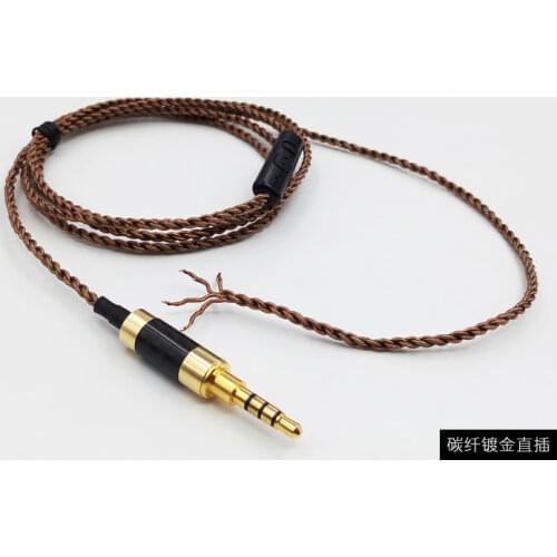 Diy earphone wire 5N single crystal copper wire 4 share with mic