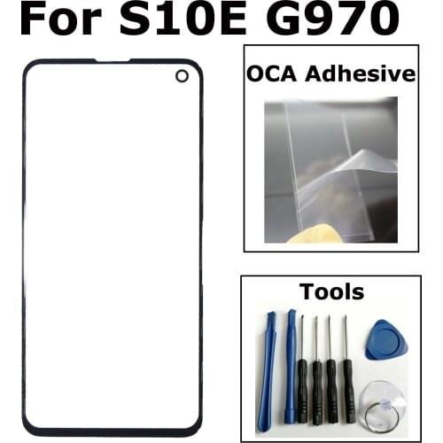 Shyueda 100% New For Samsung Galaxy S10e 5.8" SM-G970F G970U G970W Outer Front Screen Glass Lens Replacement