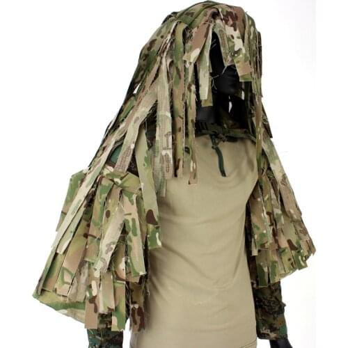 Tactical Ghillie Suit Military Sniper 3D Camouflage Paintball Airsoft Ghillie Suit Outdoor Wargame Shooting Hunting Hood Jacket