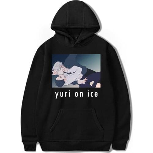 Yuri! On Ice Hoodies Printed Manga Fashion boys/girls Sweatshirt Unisex Pullover Tops Harajuku Streetshirt Clothing Anime Hooded