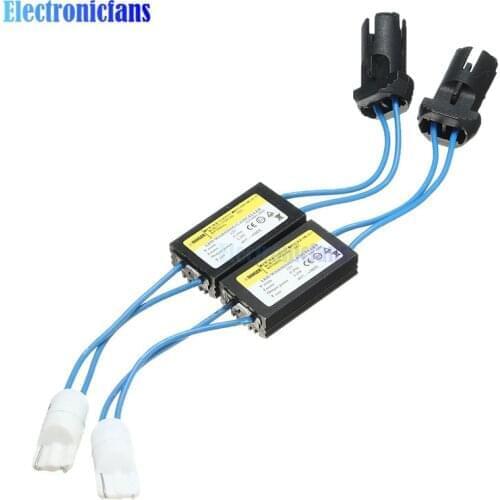 2PCS 12V T10 LED Warning Canceller Decoder T10 501 W5W NO Canbus OCB Error Load Resistor
