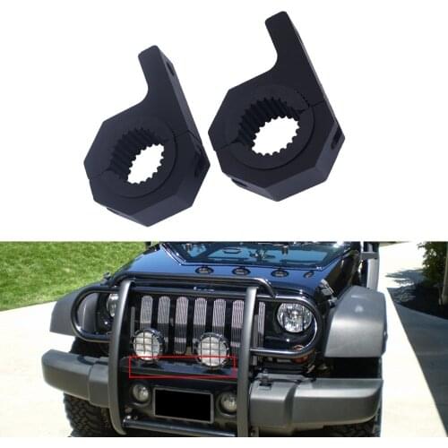 2pcs Headlight Mounting Brackets Light Clamp Bar Roof Roll Cage 1.5" 2" 33mm -55mm Tube Bull Bars for 4x4 4wd Offroad UTV