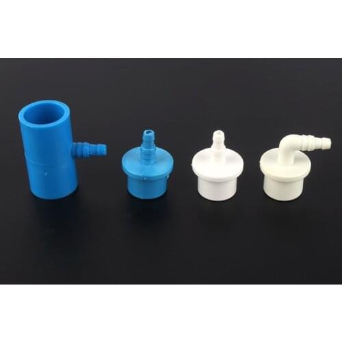 2pcs Inner Dia 15/20mm PVC Reducing Connectors Fish Tank Water Pipe PVC Tee/Straight/Elbow Connector