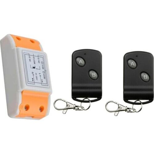 2016 new 220 v 1 ch wireless remote control switch 1 piece receiver +2 piece transmitter visible quality