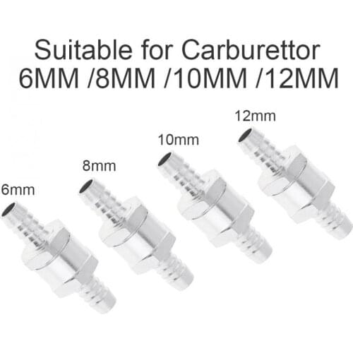 8mm / 10mm / 12mm Non-Return One Way Air Fuel Oil Check Valve for Fuel / Water / Marine