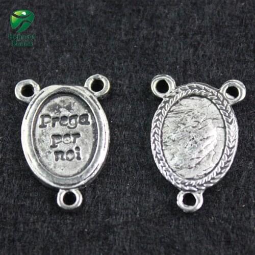 2020 New Fashion Wholesale Italy Antique Silver Color Alloy Accessories For Making Jewelry (30 pieces/lot) ZA1008