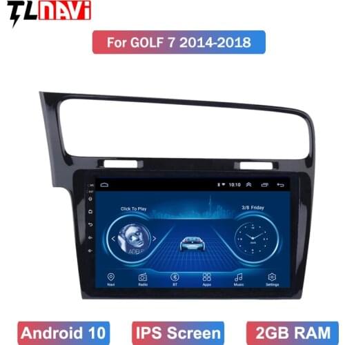 10.1 inch Android 10 2Din Car Radio GPS Navi Stereo Multimedia Player For 1Volkswagen Golf 7 2013 2014 2015 WIFI
