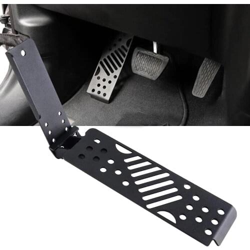 Car Pedal Left Foot Rest Pedal Metal Auto Footrest Peg Pad Cover For Jeep Wrangler JL JLU 2018