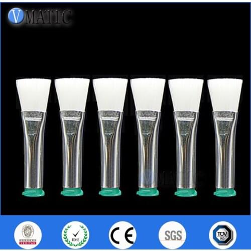 Free Shipping 10Pcs 18G Flat 11mm Width Glue Dispensing Needle Brush Tips