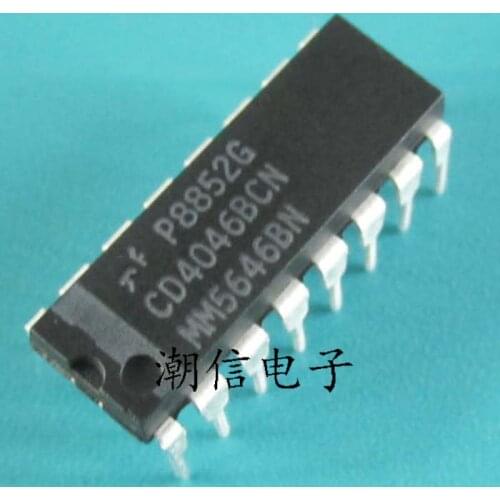 Free shipping new%100 new%100 CD4046BCN DIP-16