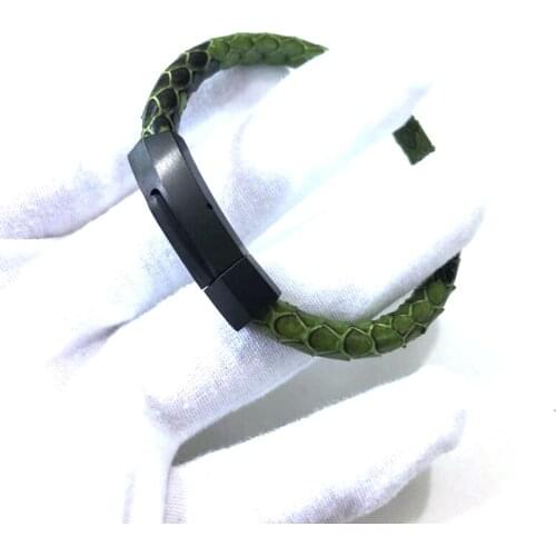 BC Latest Luxury Genuine Leather Snake For Women and Men Python Leather Bracelet Snake Leather For Watch