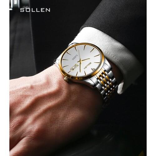 SOLLEN CITIZEN MIYODA Luxury Movement Men Watch 316L Stainless Steel Men Watch Top Brand Luxury Automatic Mechanical Watch