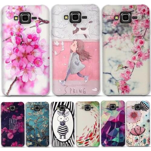 Phone Case For Samsung Galaxy J7 2015 Case Silicone Soft TPU 3D Paint Flower Back Cover For Samsung Galaxy J7 J700f J700h Cover