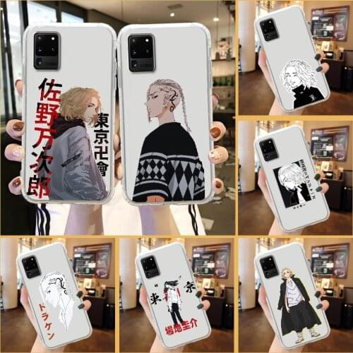 Tokyo Revengers Phone Case For Samsung Galaxy Note 4 8 9 10 20 S8 S9 S10 S10E S20 Plus UITRA Ultra transparent soft bumper tpu