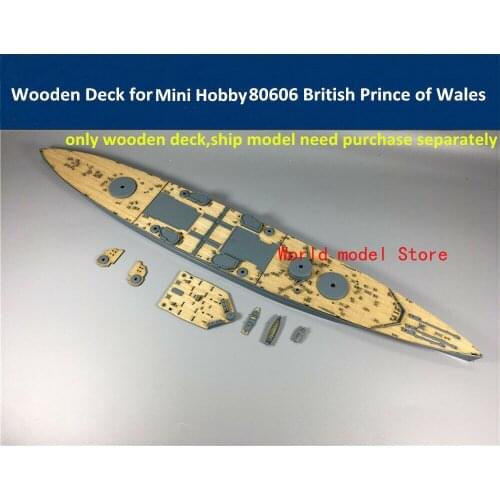 Wooden Deck for Mini Hobby 80606 1/350 Battleship Prince of Wales Model CY350004