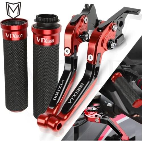For Honda Fury/VTX1300CX VTX1300 VTX 1300 CX 2009-2019 2018 2017 Motorcycle CNC Brake Clutch Levers Handlebar Hand Bar Grips